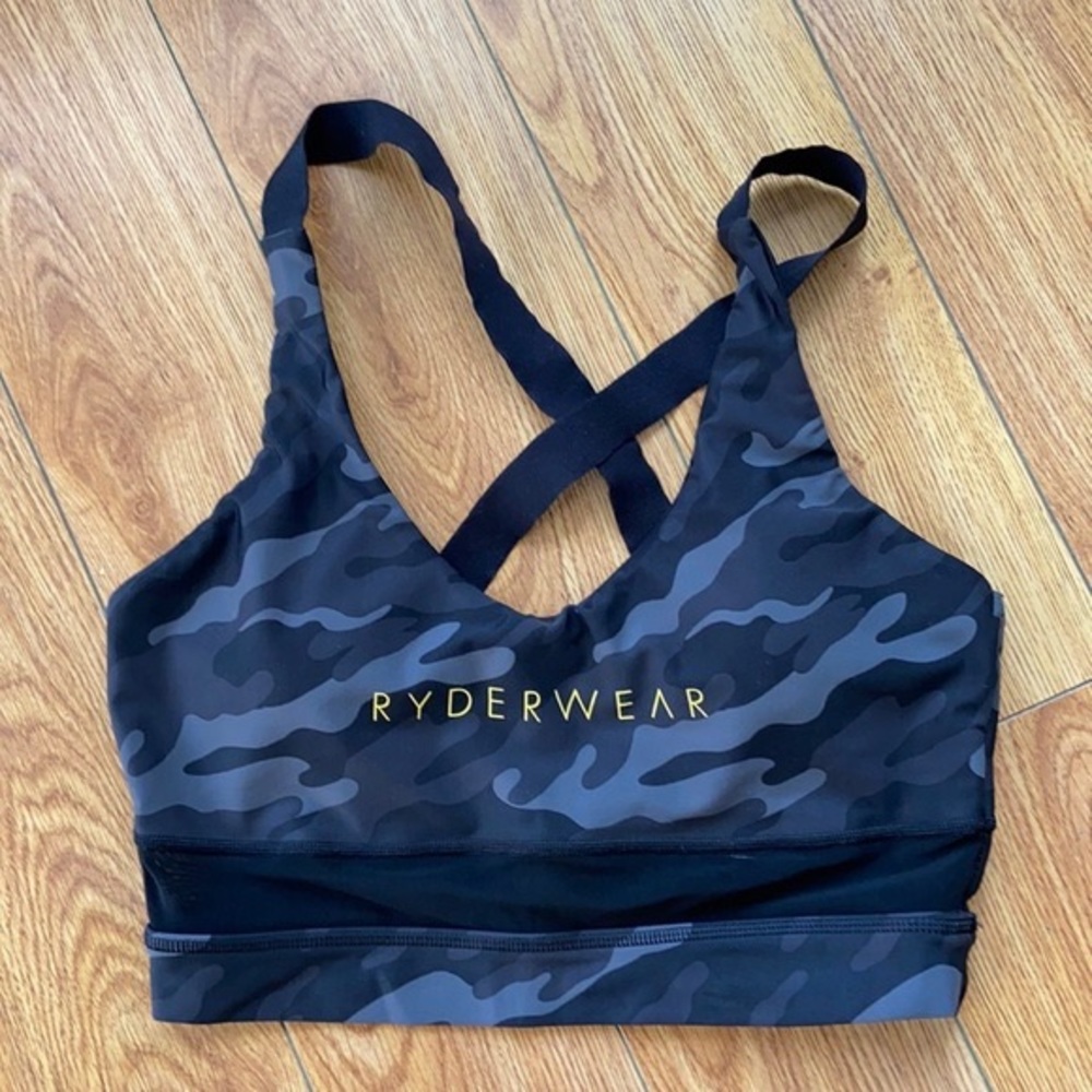 Ryderwear lightly worn camo sports bra